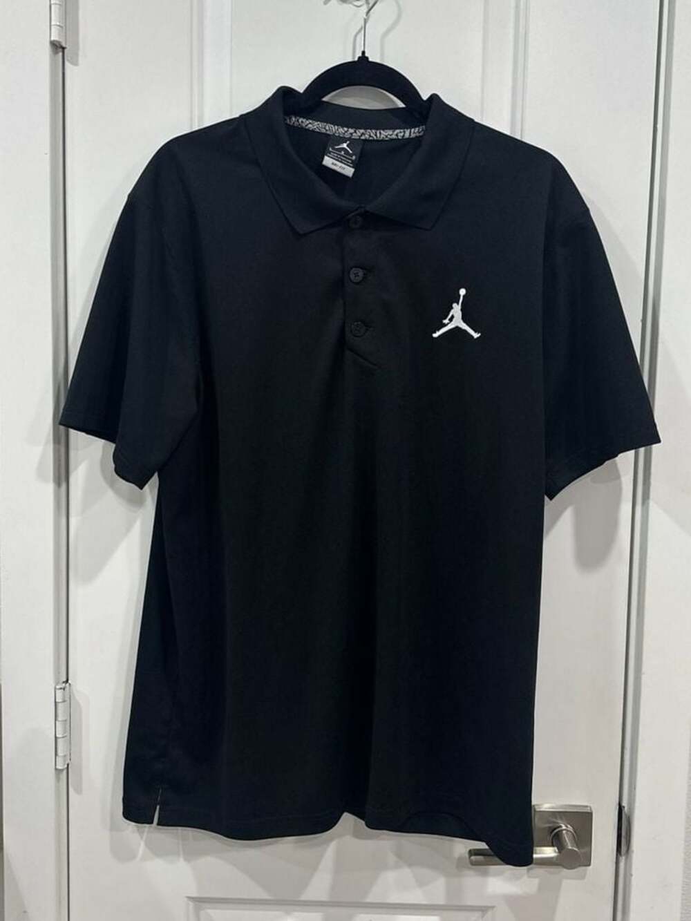 Jordan Brand Dri-FIT Short Sleeve Polo Shirt Black Size L